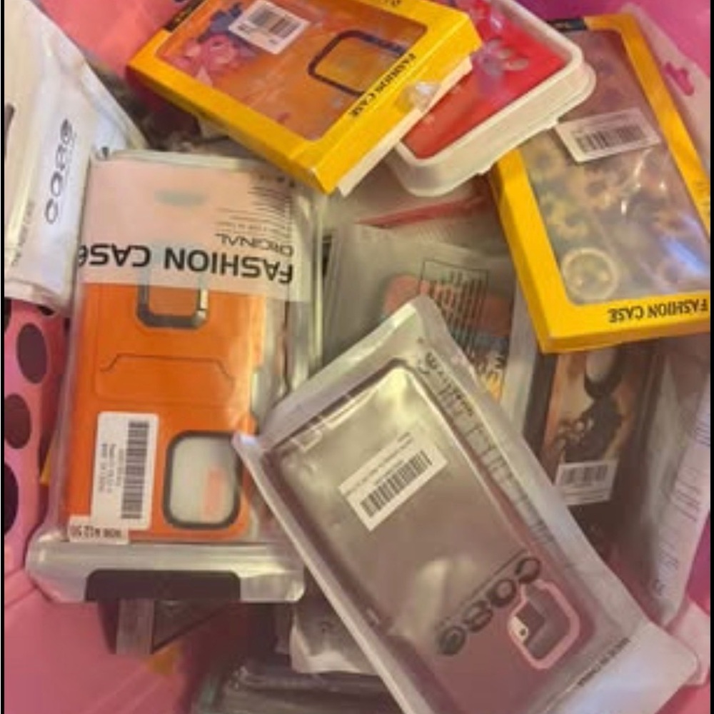 Mystery lot of cellphone cases approximately 40 cases- NOT for apple iPhones